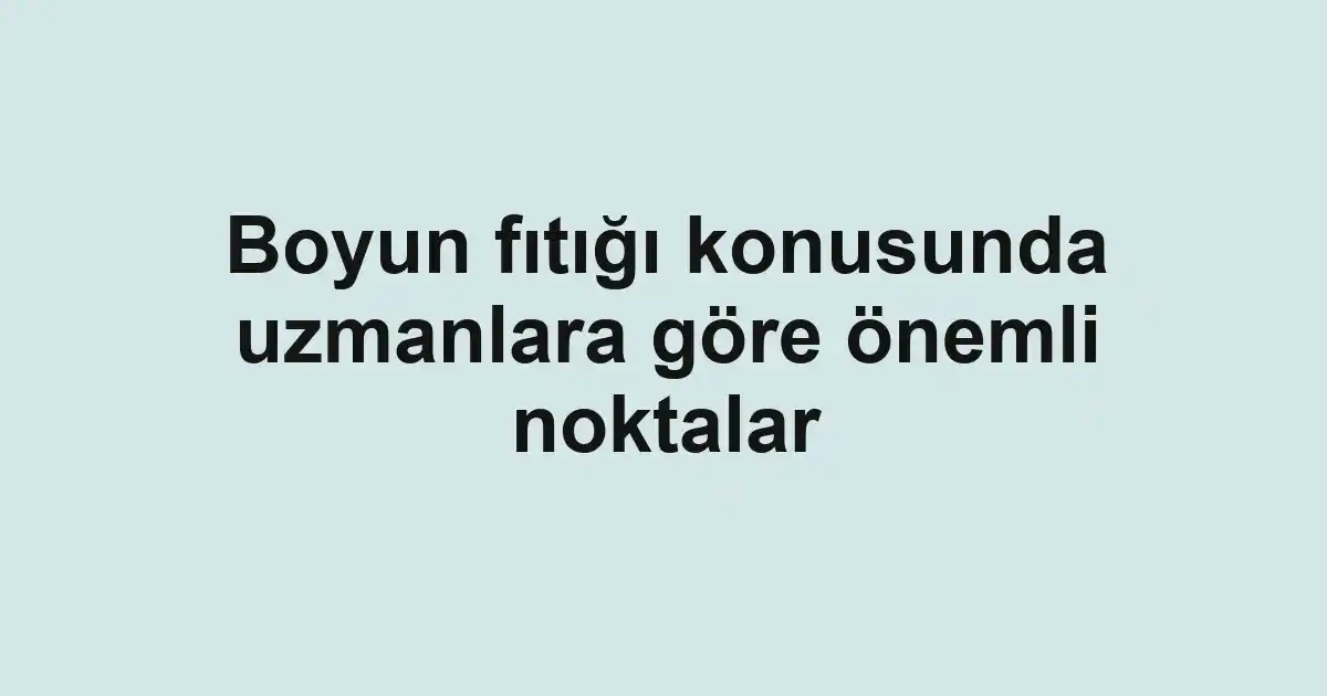 Boyun fıtığı konusunda uzmanlara göre önemli noktalar